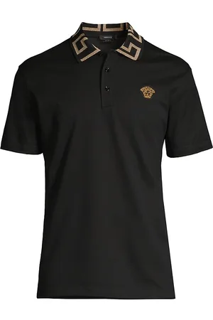 Versace monogram-pattern Jacquard Polo Shirt - Farfetch