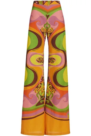 Buy FUGA Multi Color Stretch Lycra Toulon Cities Blazer Bell Bottoms Pant  Set Online  Aza Fashions