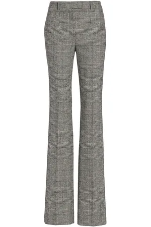Daisy Street Plus straight leg trousers with split hem in vintage check   ASOS