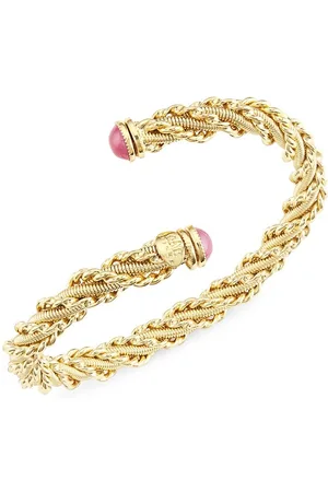 Shop Gas Bijoux Liane Manchette 24K Goldplated Cuff Bracelet