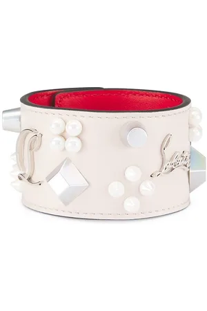 Christian Louboutin Men's Full-Grain Leather Wrap Bracelet