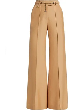 Wide trousers  Light beige  Ladies  HM IN