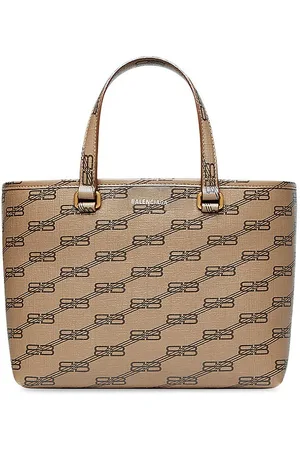 Signature Medium Camera Bag Bb Monogram Coated Canvas in Beige