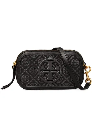 Tory Burch T Monogram Leather Camera Crossbody Bag