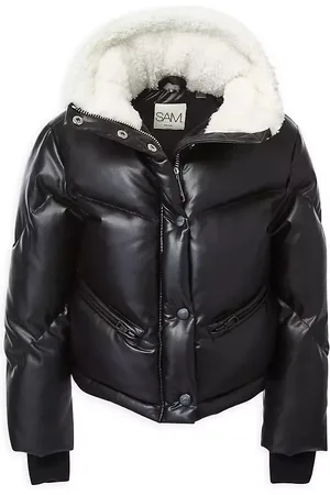 Remy Hooded Metallic Puffer Jacket