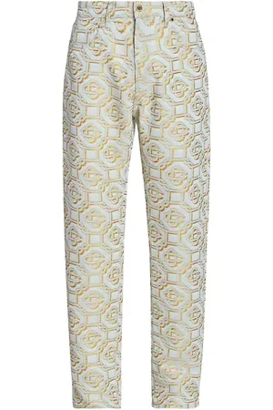 CASABLANCA Straight-Leg Logo-Jacquard Jeans for Men