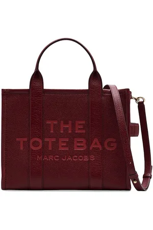 Snapshot DTM of Marc Jacobs - Leather rectangular white, red and blue bag  with gold colored logo for women