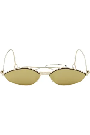 FENDI Aviator-Style Logo-Print Gold-Tone and Acetate Sunglasses for Men