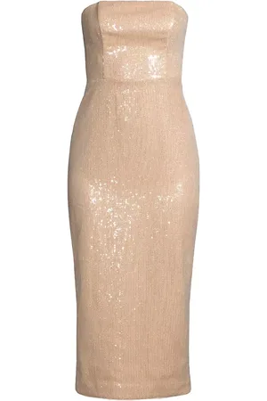 Milly kait discount strapless sequinned gown