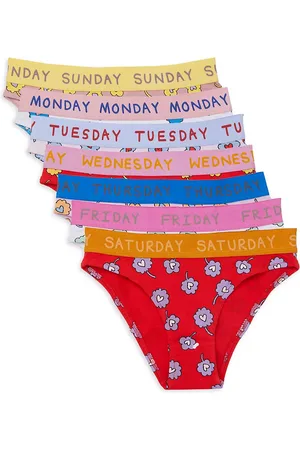 Stella McCartney Kids - Day of the Week Underwear, Organic Cotton - Pink