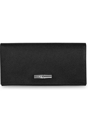 Longchamp Roseau Long Continental Wallet Black