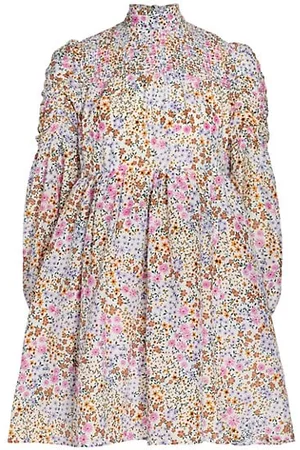 Munthe Women Printed Dresses - Correct Smocked Floral Mini Dress