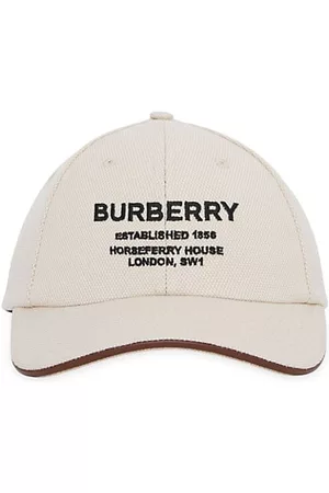 Burberry Leather-trimmed Logo-jacquard Denim Baseball Cap In New