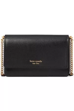 Kate Spade New York Morgan Saffiano Leather Flap Chain Wallet - Black