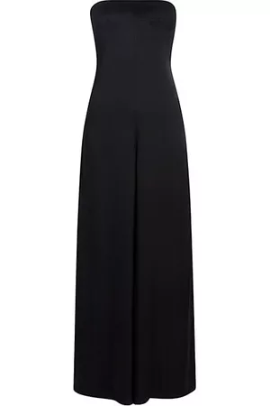 CARESTE Sleek Strapless Jumpsuit with Exaggerated Leg Opening