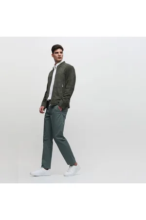 Selected Homme slim fit tapered smart trousers in grey melange