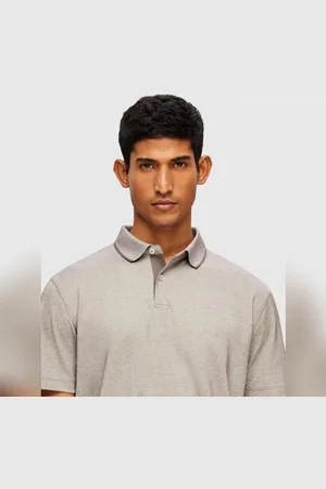 SELECTED Light Brown Coolmax Polo T-shirt