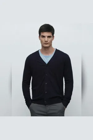 SELECTED Navy Blue Knitted Cardigan