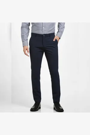 SELECTED Navy Blue Mid Rise Formal Suit-Set Trousers