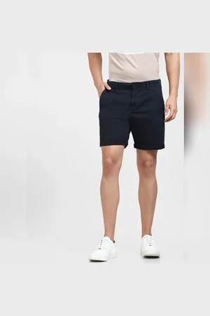 SELECTED Navy Blue Mid Rise Shorts