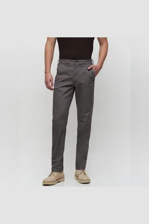 SELECTED Grey Mid Rise Slim Fit Pants