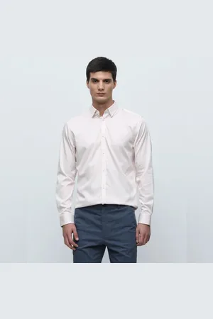 SELECTED Pink Slim Fit Full Sleeves Formal Shirt