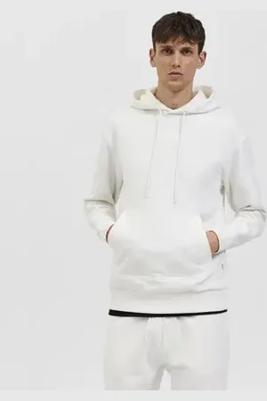 SELECTED White Organic Cotton Sweatshirt