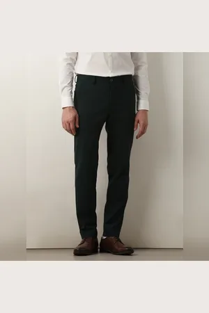SELECTED Dark Green Mid Rise Slim Fit Trousers
