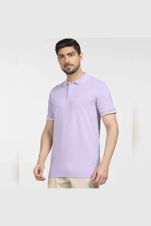 SELECTED Purple Polo T-shirt
