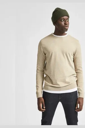 SELECTED Light Brown Crew Neck Pullover