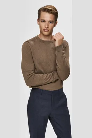 SELECTED Brown Crew Neck Pullover