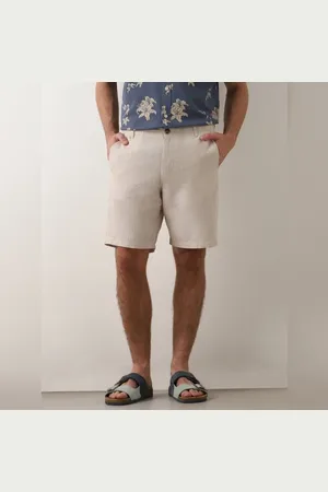 SELECTED Beige Mi Rise Linen Shorts