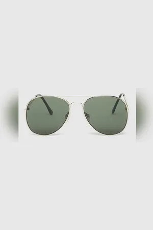 SELECTED Yellow Aviator Sunglasses
