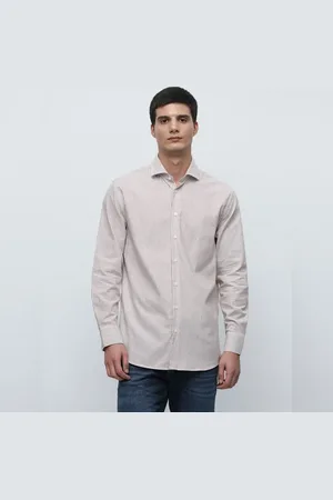 SELECTED Brown Striped Full Sleeves Shirt
