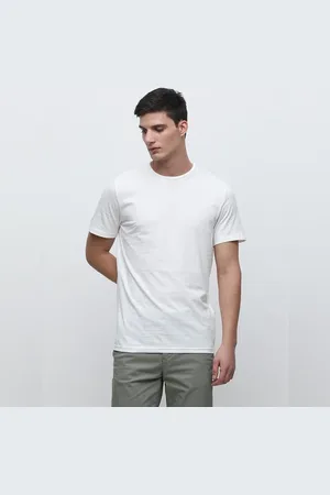 SELECTED White Organic Cotton Solid T-shirt