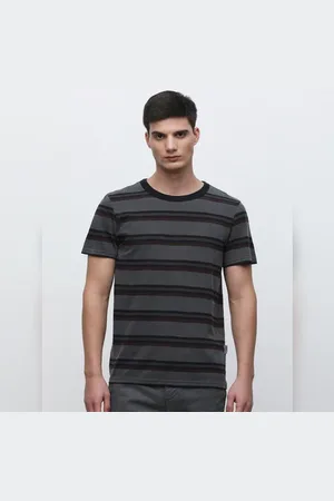 SELECTED Blue Striped Organic Cotton T-shirt