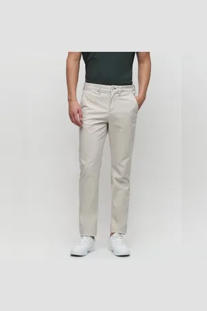SELECTED Off-White Mid Rise Slim Fit Pants