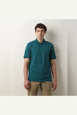 SELECTED Deep Teal Slim Polo T-shirt