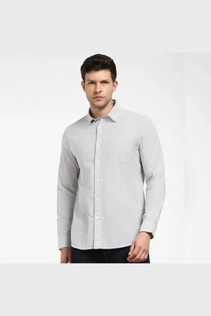SELECTED White Striped Full Sleeves Shirt