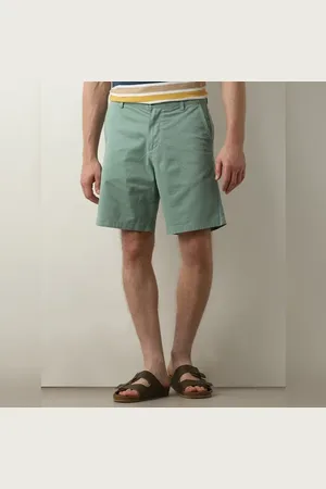 SELECTED Green Mid Rise Chino Shorts