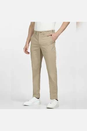 SELECTED Beige Mid Rise Organic Cotton Pants