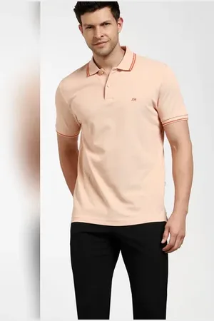 SELECTED Orange Organic Cotton Polo T-shirt
