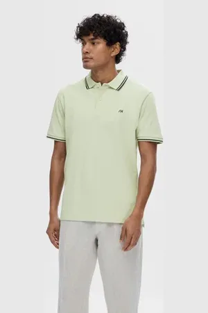 SELECTED Green Organic Cotton Polo T-shirt
