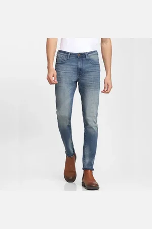 SELECTED Blue Mid Rise Leon Slim Fit Jeans