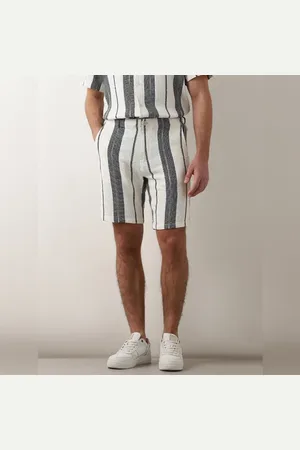 SELECTED White Striped Co-ord Set Shorts