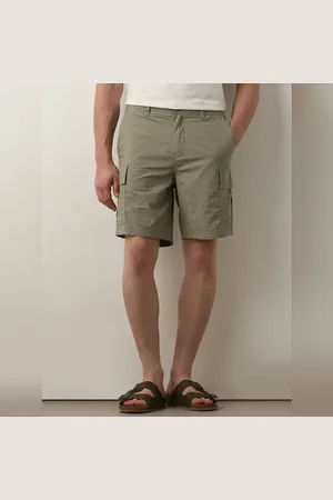 SELECTED Green Mid Rise Cargo Shorts