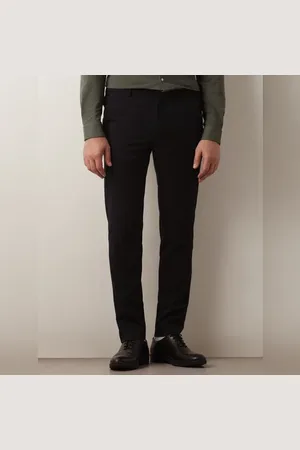 SELECTED Dark Blue Striped Slim Fit Trousers