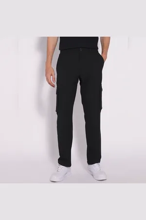 SELECTED Black Mid Rise Cargo Pants