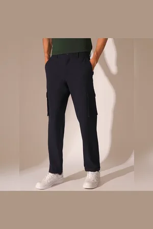 SELECTED Navy Blue Mid Rise Cargo Pants