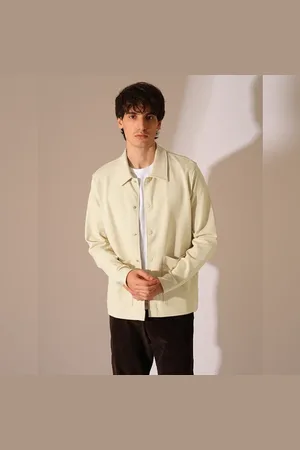 SELECTED Beige Twill Jersey Overshirt